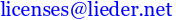 licenses (AT) lieder (DOT) net